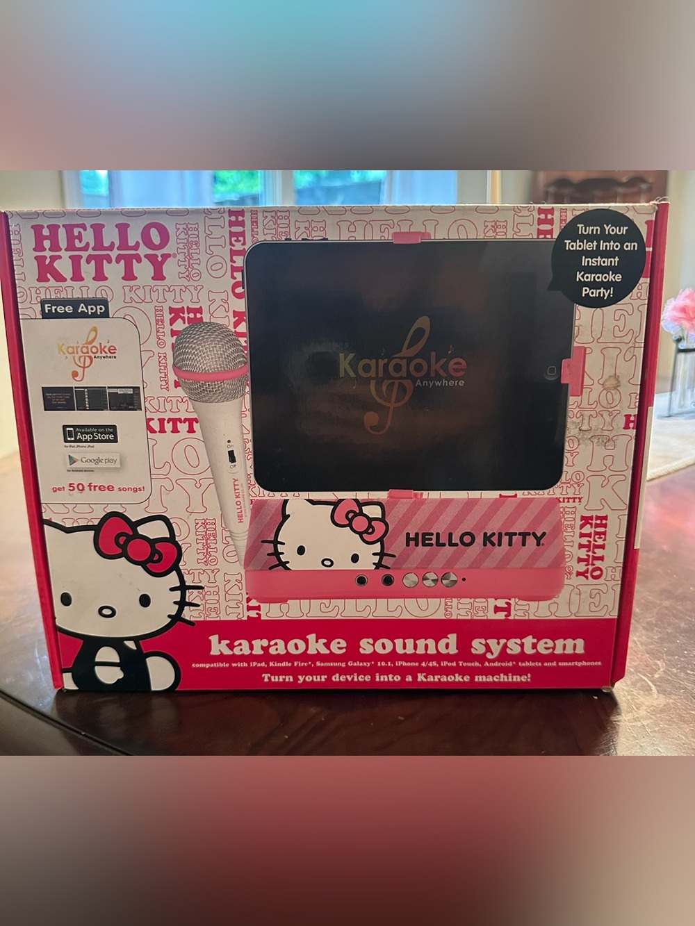 Hello Kitty Pink & White Karaoke Sound System